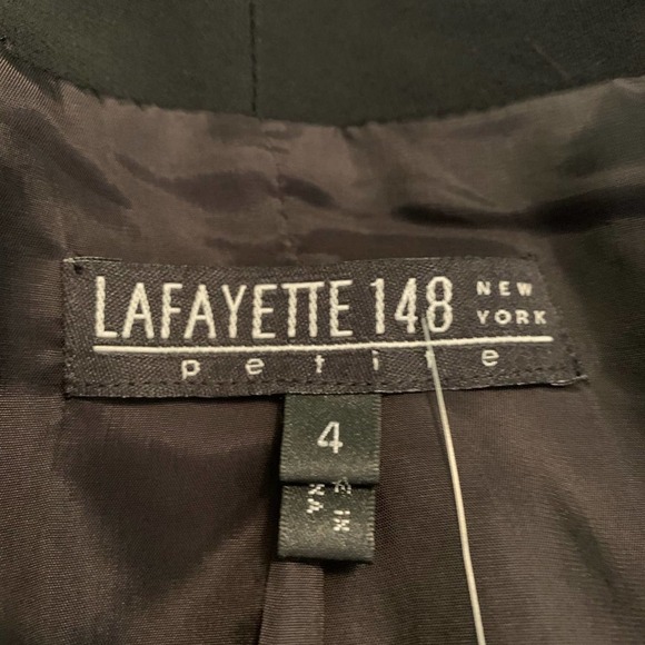 LAFAYETTE 148 Black Suit Jacket Petite 4 - Picture 7 of 8